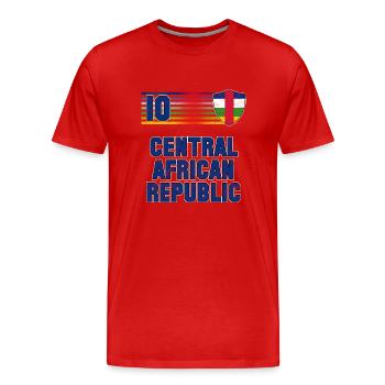 Zentralafrikanische Republik Fußball Mannschaft - Männer Premium Bio T-Shirt - Rot - Vorne - Damien (186cm)