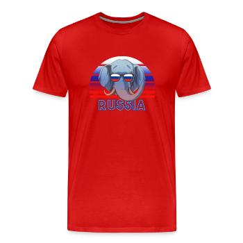 Russland - Männer Premium Bio T-Shirt - Rot - Vorne - Damien (186cm)