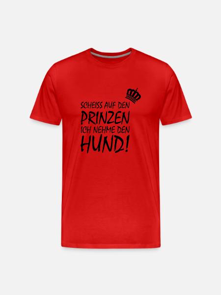 Dog Hund - Männer Premium Bio T-Shirt - Rot