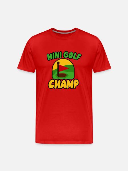 Golf Champ - Männer Premium Bio T-Shirt - Rot