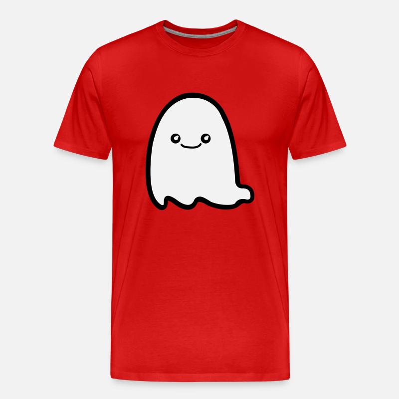 ghost comic - Männer Premium Bio T-Shirt - Rot