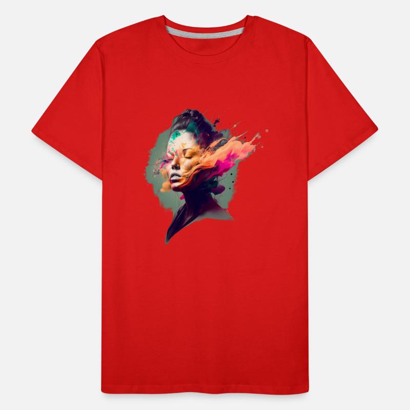 Cybergirl Farb-Explusion! Männer Premium Bio T-Shirt