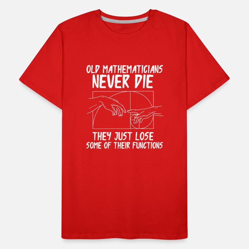 Fibonacci Geometry Math Golden Ratio Men's Premium Organic T-Shirt