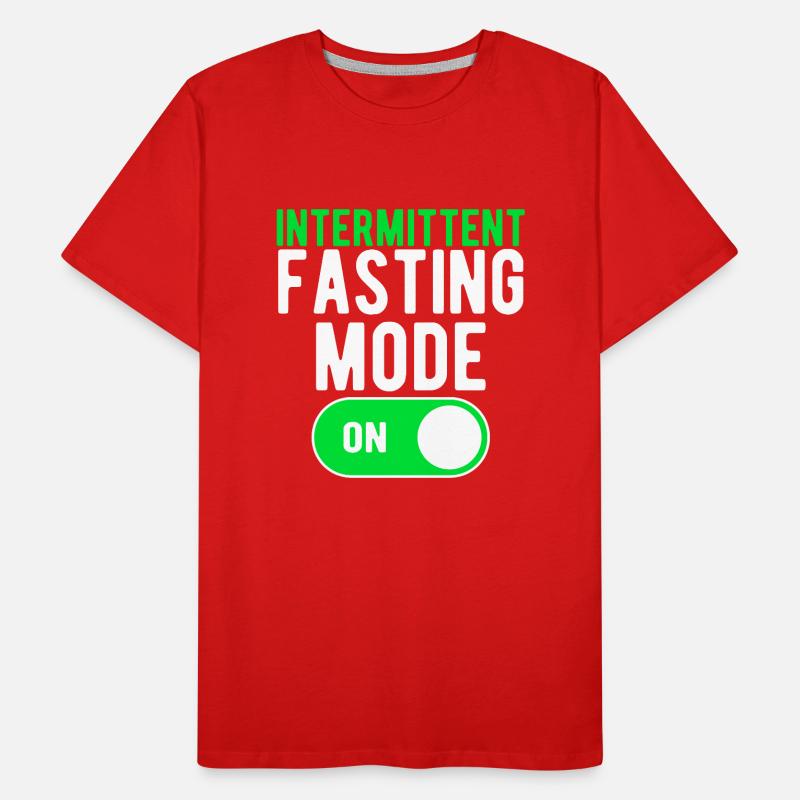 Intermittent Fasting Mode ON Bodybuilding Diet Men's Premium Organic T-Shirt
