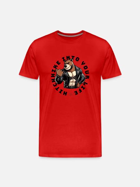 Hitchhike into your life - Men's Premium Organic T-Shirt - red
