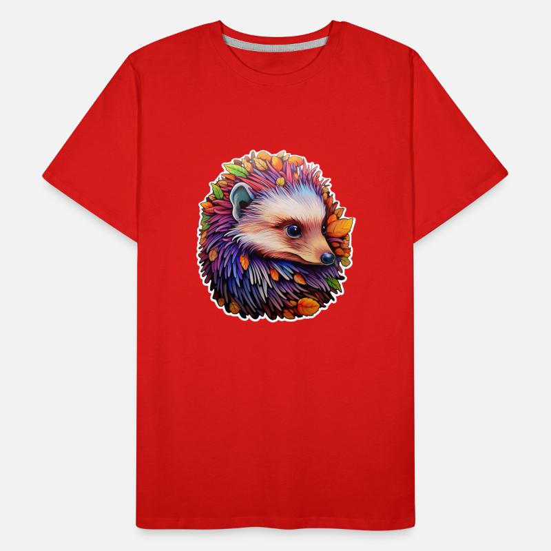 Igel psychedelisch Männer Premium Bio T-Shirt