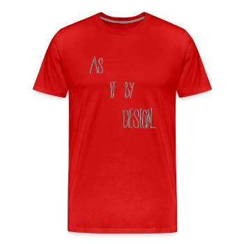 As if by design - Men's Premium Organic T-Shirt - red - Front - Damien (186cm)