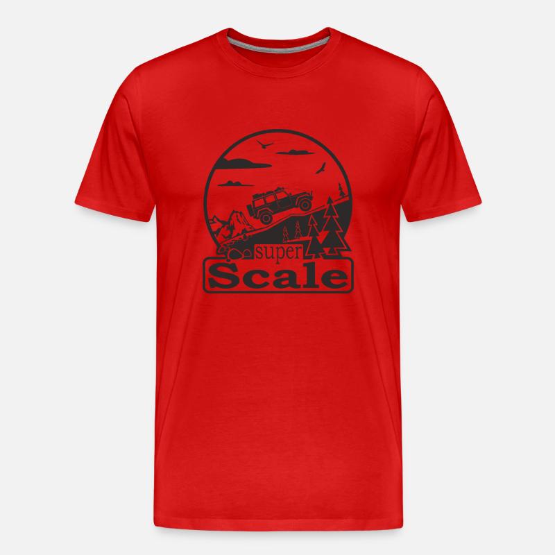 SuperScale Logo - Männer Premium Bio T-Shirt - Rot