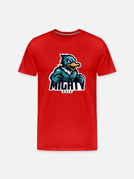 Mighty Duck - Men's Premium Organic T-Shirt - red