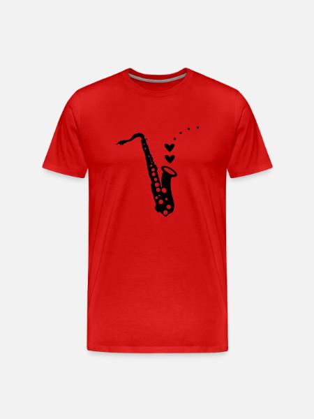 Saxo-- - T-shirt bio Premium Homme - rouge