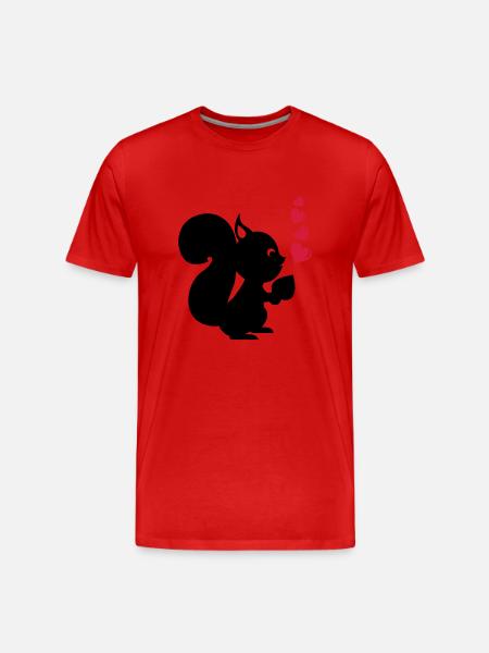 eichhoernchen2 - Men's Premium Organic T-Shirt - red