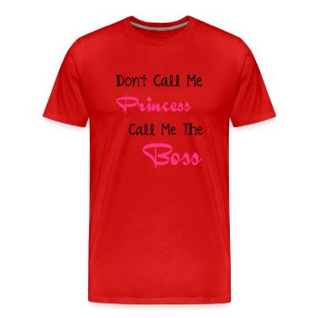Boss - T-shirt bio Premium Homme - rouge - Devant - Damien (186cm)