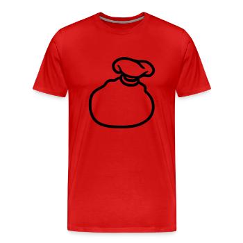 small bag christmas - Men's Premium Organic T-Shirt - red - Front - Damien (186cm)
