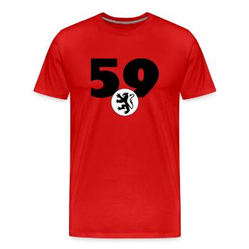 Ch'ti / Nord / Chti / Ch'ti mi / Nordiste - Männer Premium Bio T-Shirt - Rot - Vorne - Damien (186cm)
