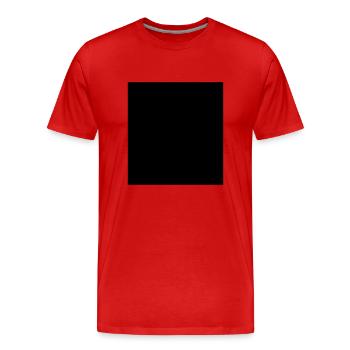 Rectangle black vector - Men's Premium Organic T-Shirt - red - Front - Damien (186cm)