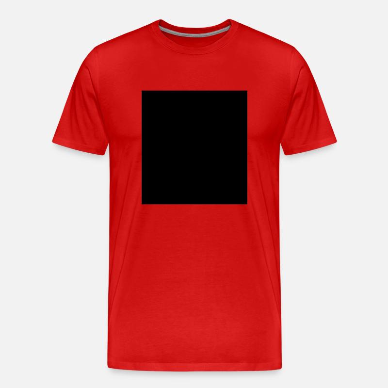 Rechteck schwarz Vektor - Männer Premium Bio T-Shirt - Rot