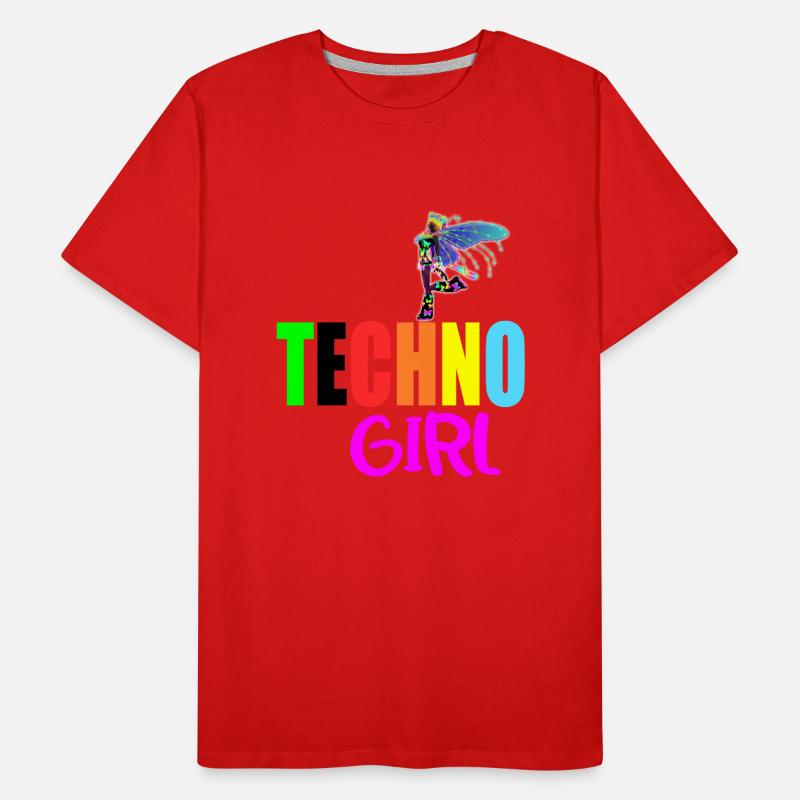 Fille techno T-shirt bio Premium Homme