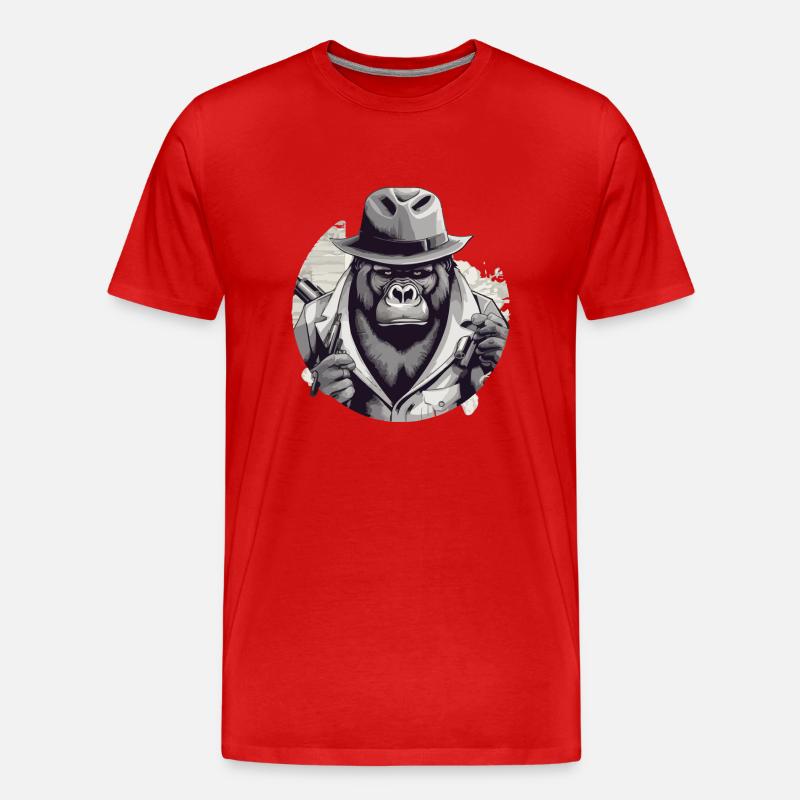 Le gorille - T-shirt bio Premium Homme - rouge