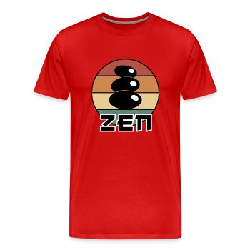 Zen - T-shirt bio Premium Homme - rouge - Devant - Damien (186cm)