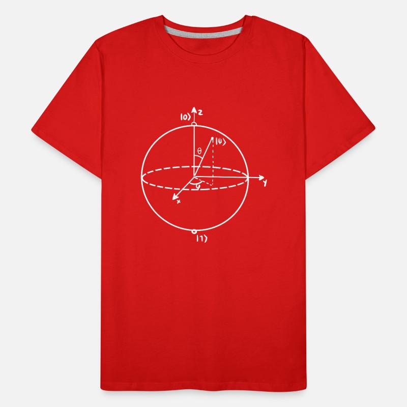 Quantenbit Physikerlehrer Männer Premium Bio T-Shirt