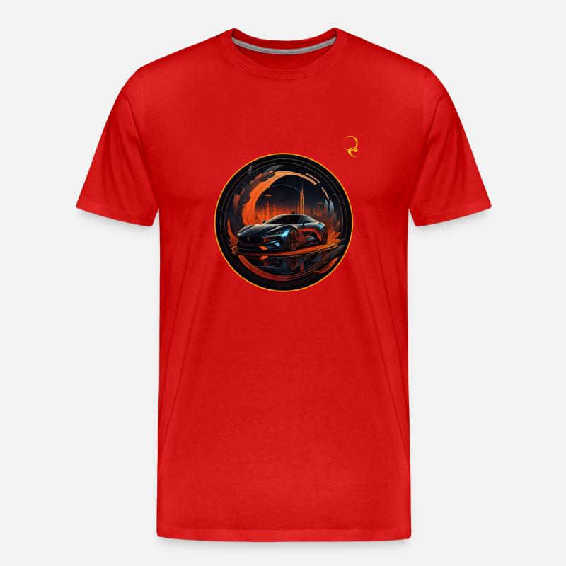 MEIN TRAUMAUTO - Männer Premium Bio T-Shirt - Rot