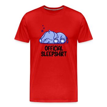Lustiger Spruch Bild Witzig Humor Geschenkidee - Männer Premium Bio T-Shirt - Rot - Vorne - Damien (186cm)