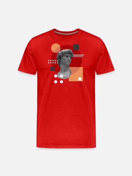 David - Men's Premium Organic T-Shirt - red