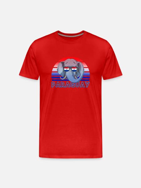 Paraguay - Men's Premium Organic T-Shirt - red