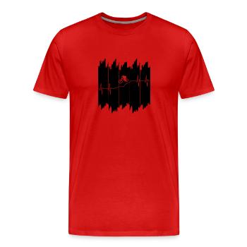 Downhill - Männer Premium Bio T-Shirt - Rot - Vorne - Damien (186cm)
