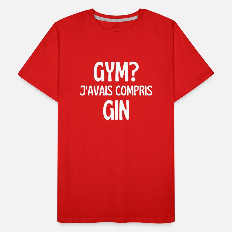 j'avais compris gin T-shirt bio Premium Homme