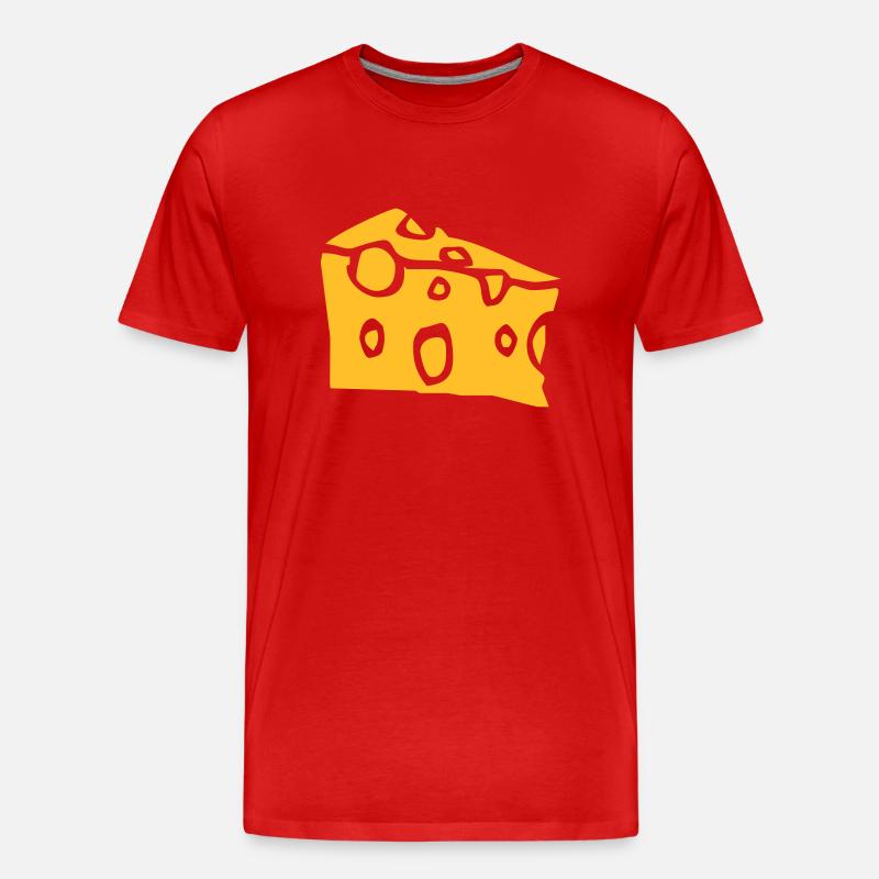 cheese - Männer Premium Bio T-Shirt - Rot