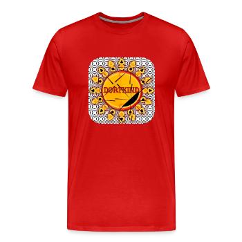 DORFKIND - Club WoW - Männer Premium Bio T-Shirt - Rot - Vorne - Damien (186cm)