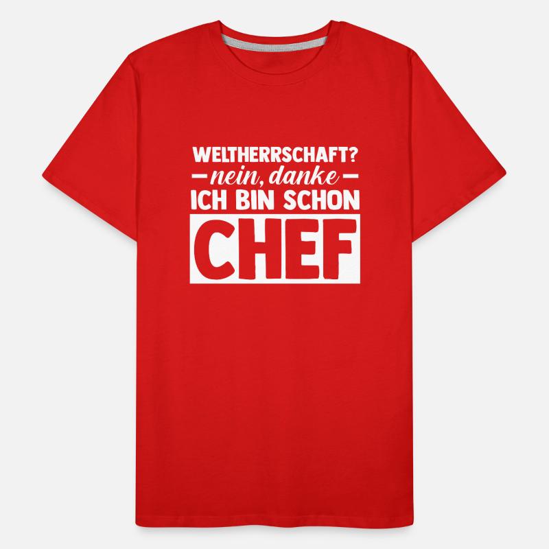 Teamleiter Chef Abschied Männer Premium Bio T-Shirt
