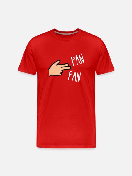 pan pan - T-shirt bio Premium Homme - rouge