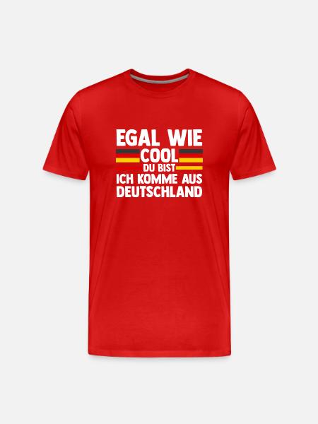 German German Germany - Men's Premium Organic T-Shirt - red