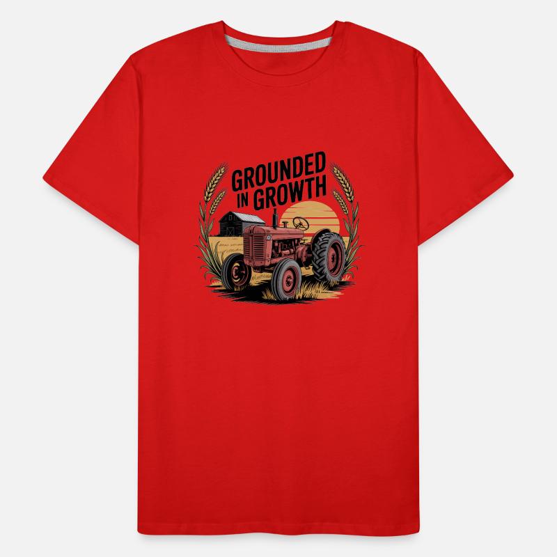 Grounded in Growth Men's Premium Organic T-Shirt