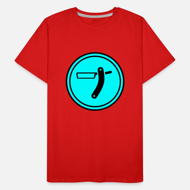 Rasage Barber Circle T-shirt bio Premium Homme