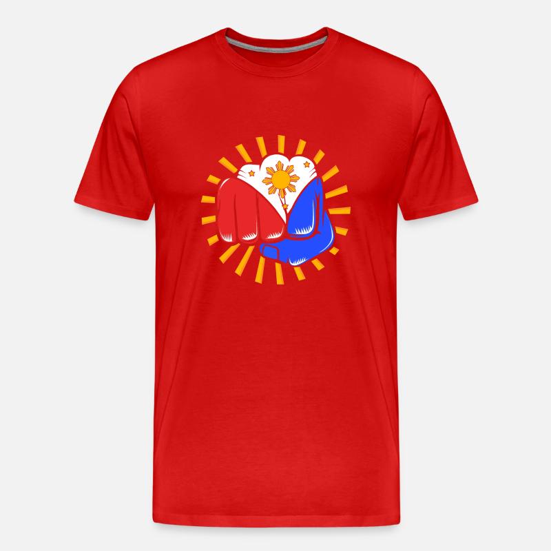 Philippinisch Philippinen - Männer Premium Bio T-Shirt - Rot