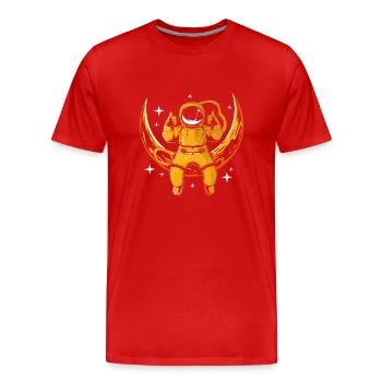 Sonnensystem Universum - Männer Premium Bio T-Shirt - Rot - Vorne - Damien (186cm)