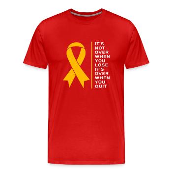 Krebs Kind - Männer Premium Bio T-Shirt - Rot - Vorne - Damien (186cm)