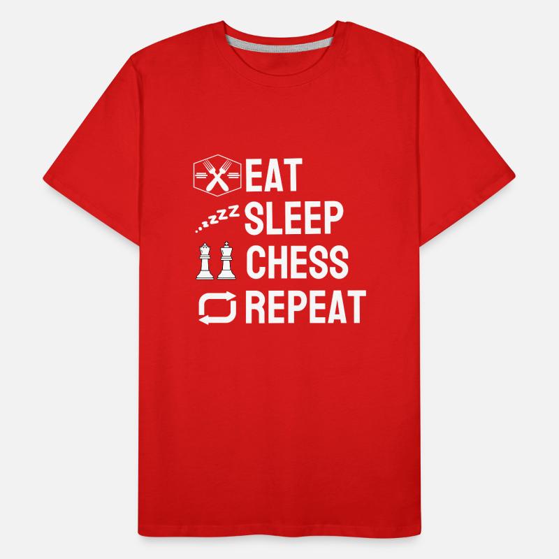 Chess Player Board Game Funny Gift Chess Men's Premium Organic T-Shirt