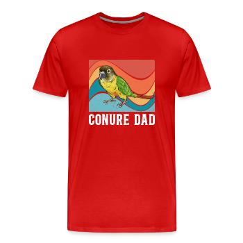 Molinasittich Papagei Vogel Sittich - Männer Premium Bio T-Shirt - Rot - Vorne - Damien (186cm)