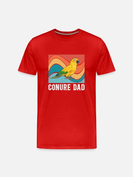 Parakeet Parrot Parakeet Bird - Men's Premium Organic T-Shirt - red