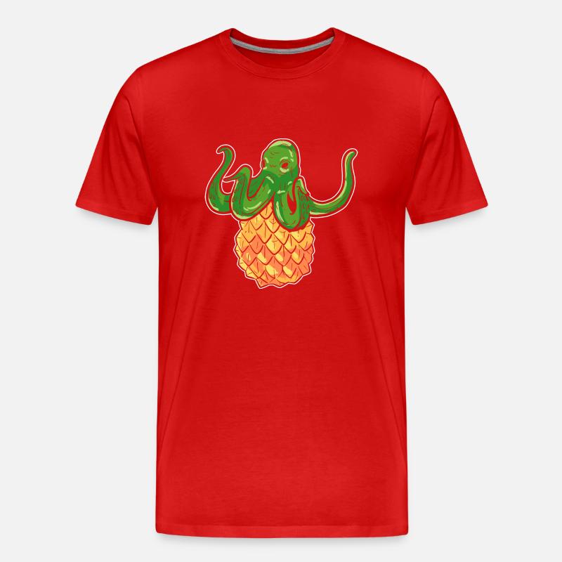 Ananas - Männer Premium Bio T-Shirt - Rot