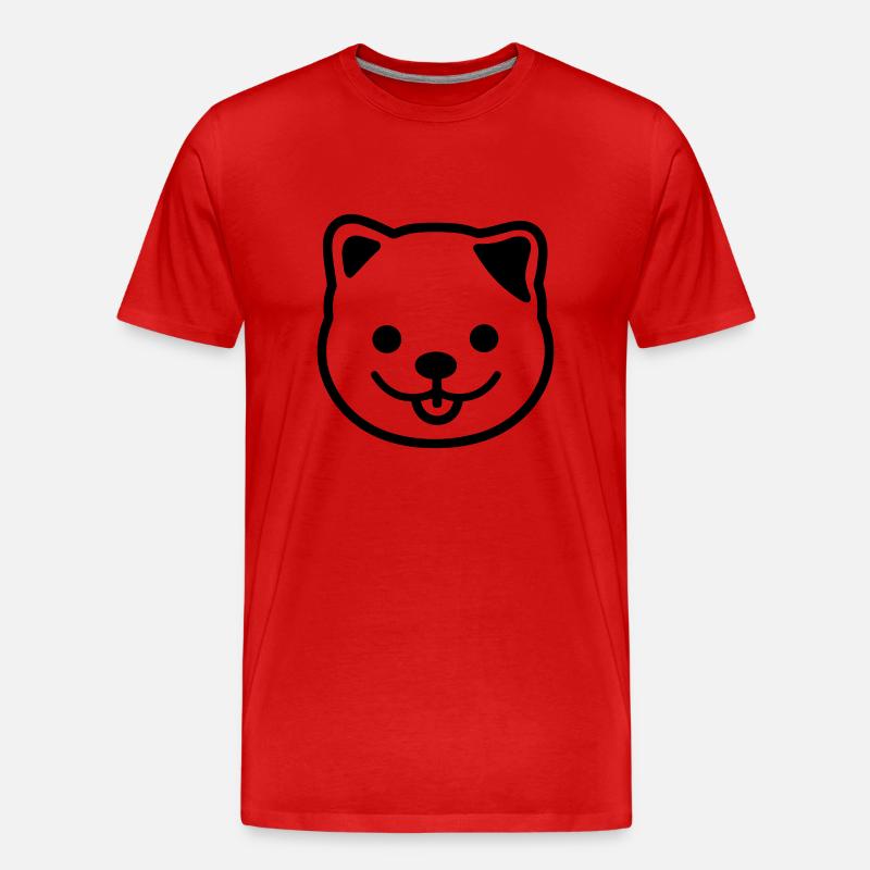 Chien - T-shirt bio Premium Homme - rouge