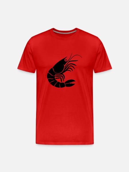Shrimp - Men's Premium Organic T-Shirt - red