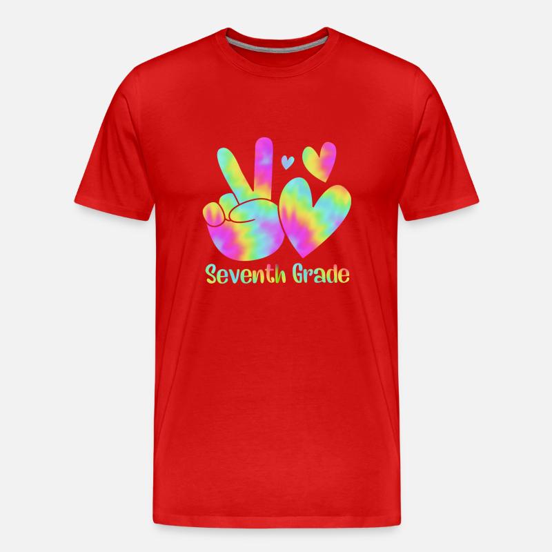7. Klasse - Männer Premium Bio T-Shirt - Rot
