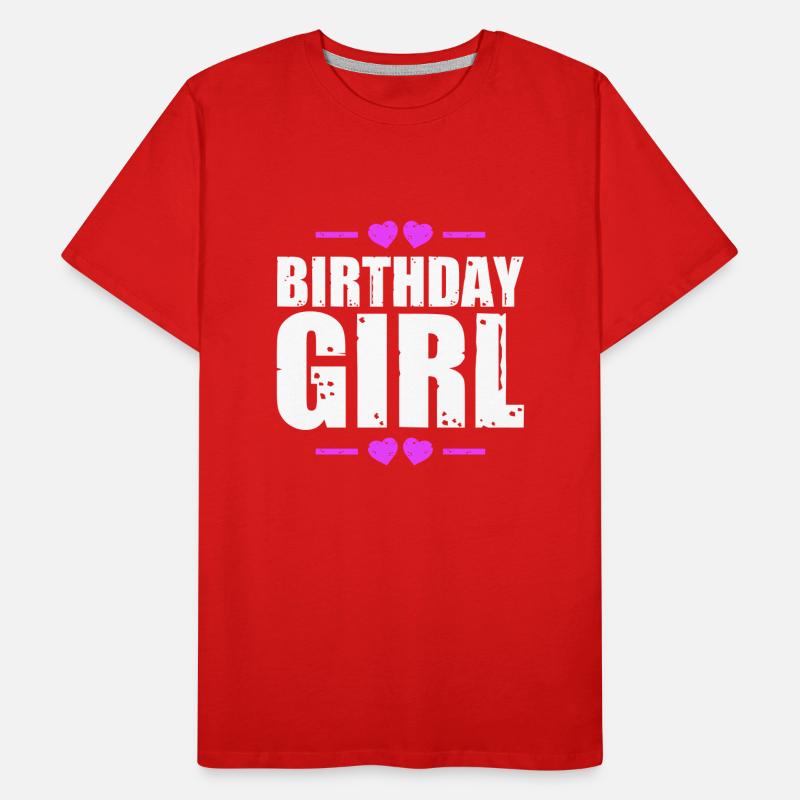 Geburtstags Mädchen Spruch Männer Premium Bio T-Shirt
