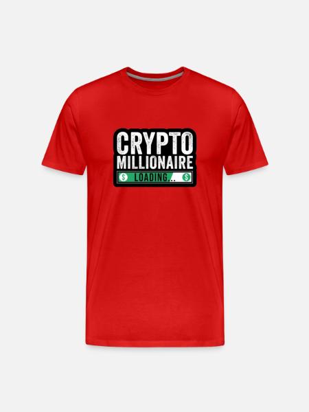 CRYPYO MILLIONAIRE loading - T-shirt bio Premium Homme - rouge