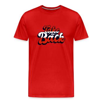 Austria Flag Homesickness Austria Austrian - Men's Premium Organic T-Shirt - red - Front - Damien (186cm)